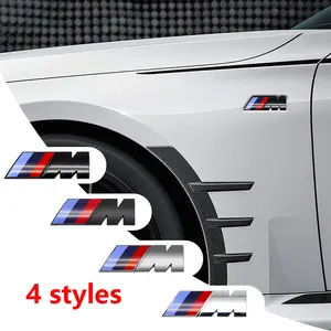 Bmw M Series Full Model Compatible 3D Sport M Logo Body Emblem Abs Sticker, Car Exterior Modification Practical Accessory, Universal Car Sticker, Car Decals