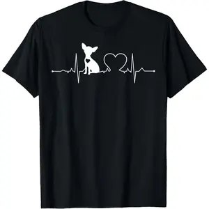 Chihuahua with Heartbeat - Chihuahua T-Shirt,Made in USA