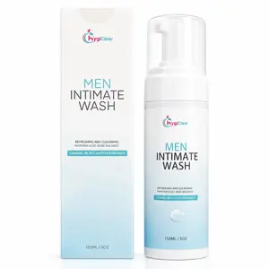 Men's Intimate Wash Personal Hygiene Sensitive Skin Care Odor Free pH Balanced with Natural Extract for Proper Care