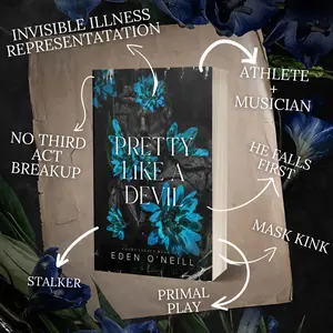 Pretty Like a Devil by Eden O'Neill - A College Enemies-to-Lovers He falls first Romance