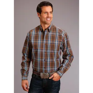 Stetson Lake Plaid Long Sleeve Shirt