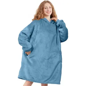 Wearable Blanket Hoodie for Adults & Teens,Oversized Hooded Blanket,Warm Cozy Blanket Sweatshirt as Christmas for Men