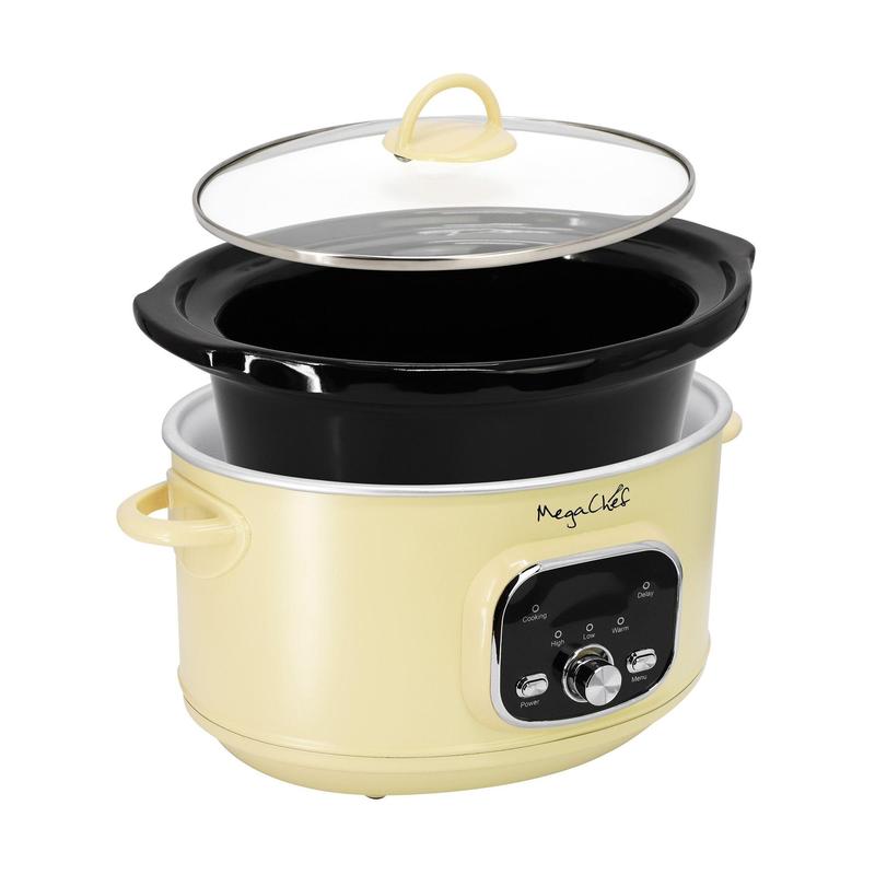 MegaChef 3.7 Quart Round Electric Slow Cooker