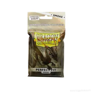 Dragon Shield Standard-Size Smoke Perfect Fit Trading Card Sleeves - 100 Count