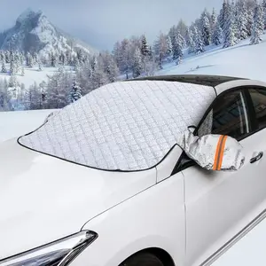 Car windshield sunshade cover - Used for sunshades and anti-frost protection on the outdoor front windshield of a car