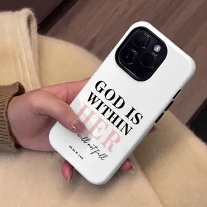 Pink Bible Psalm Phone Case , Shockproof Rugged Cover Dual Layer Soft TPU Hard PC Bumper Hard Shell Design for iPhone 11 12 13 14 15 16 Pro Max Plus