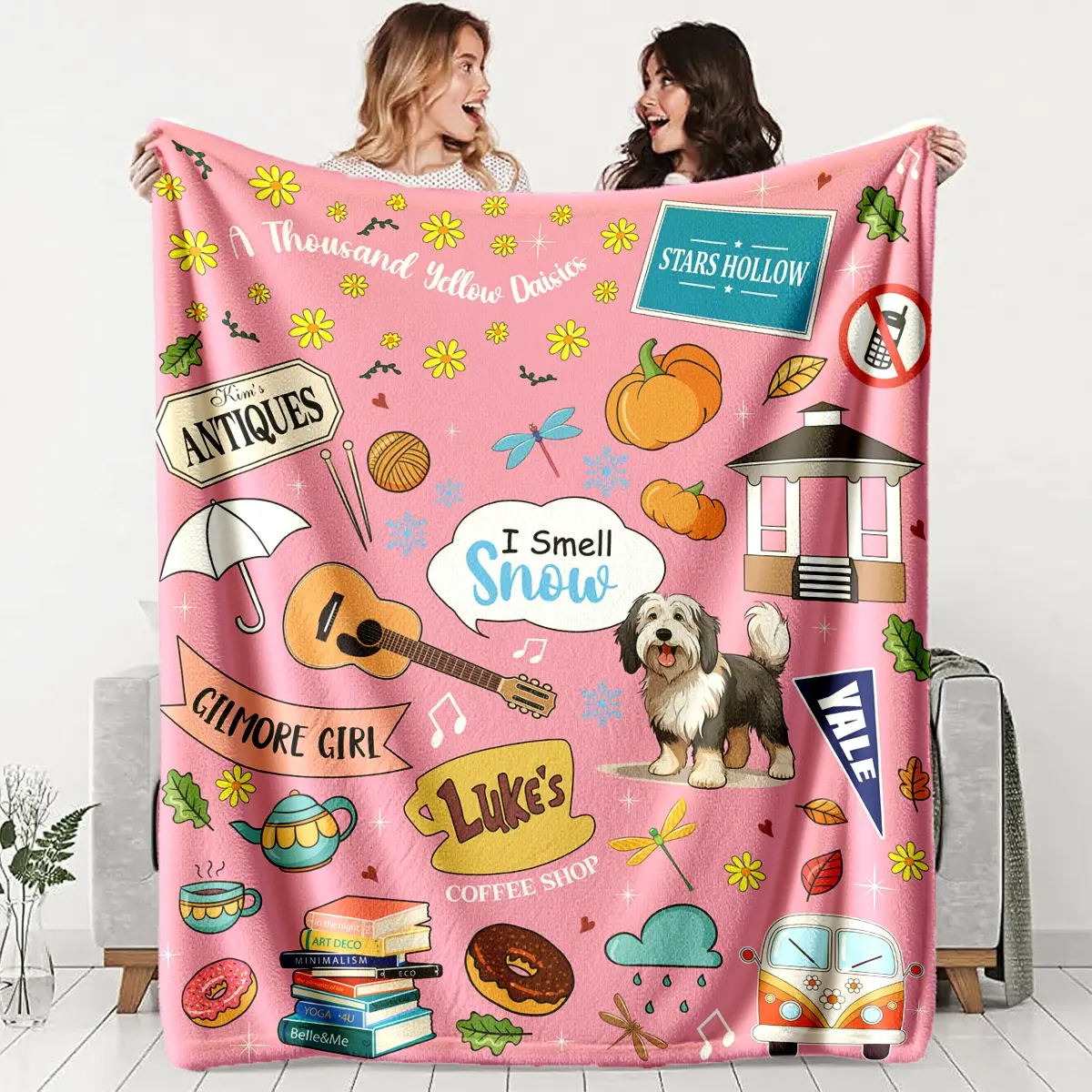 Gilmore Girls Theme, Soft Lightweight Warm Stylish Blanket, Perfect for Bed Sofa Office Camping Travel, Ideal Gift for All Seasons