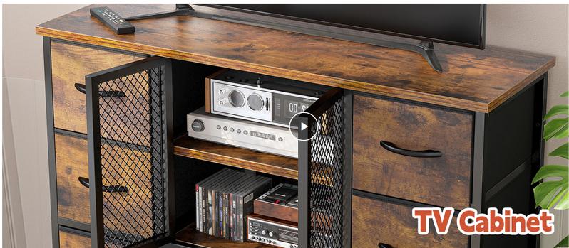 Raybee Dresser Collection Bedroom Chest of Drawers Plastic Drawer Metal Frame Wood Top Board 5 to 16 Drawers for Hallway, Dorm, Living Room, TV Stand Raybee Dresser Collection Bedroom Chest of Drawers Plastic Drawer Metal Frame Wood Top Board 5 to 16 Drawers for Hallway, Dorm, Living Room, TV Stand