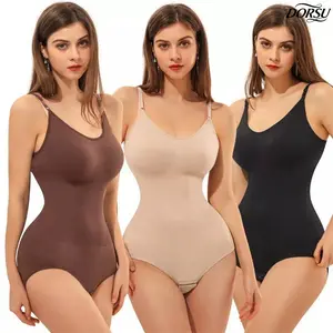 DORSU 3PCS Body Shaping Bodysuit, Tummy Control, Hip Lift, Tight-Fitting Halter Top, Slimming And Shaping Shapewear