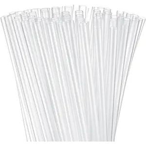 120 count Clear Straws  9" Plastic Hard Straws Clear Drinking Tube for Smoothies Beverage   Restaurant Party
