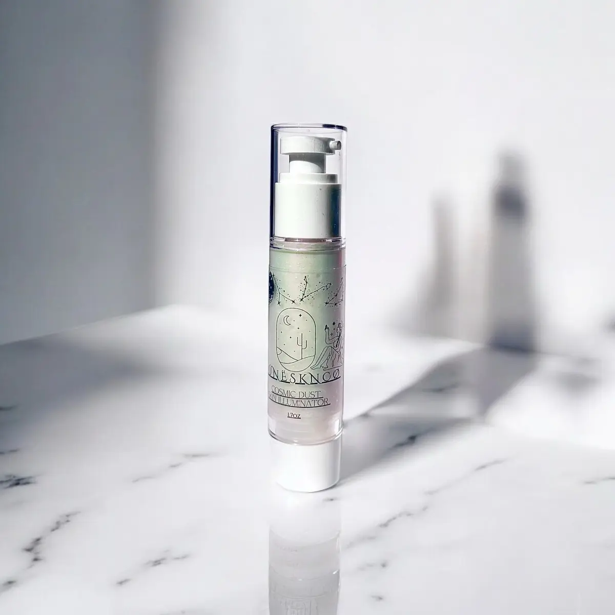Purple - Water gel skin shimmer highlighter Dewy Moisturizer Makeup