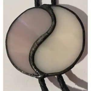 Vintage Metal Bolo Tie, Stained Glass, Quality, Heavy Duty, Country & Western, Cowboy, Western Wear, Horse, Apparel, Accessory