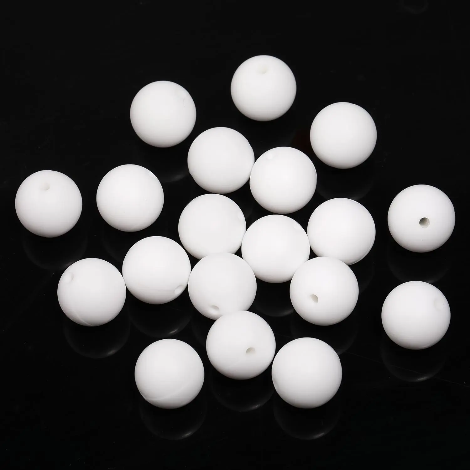 YM386005 White 50pcs 15mm