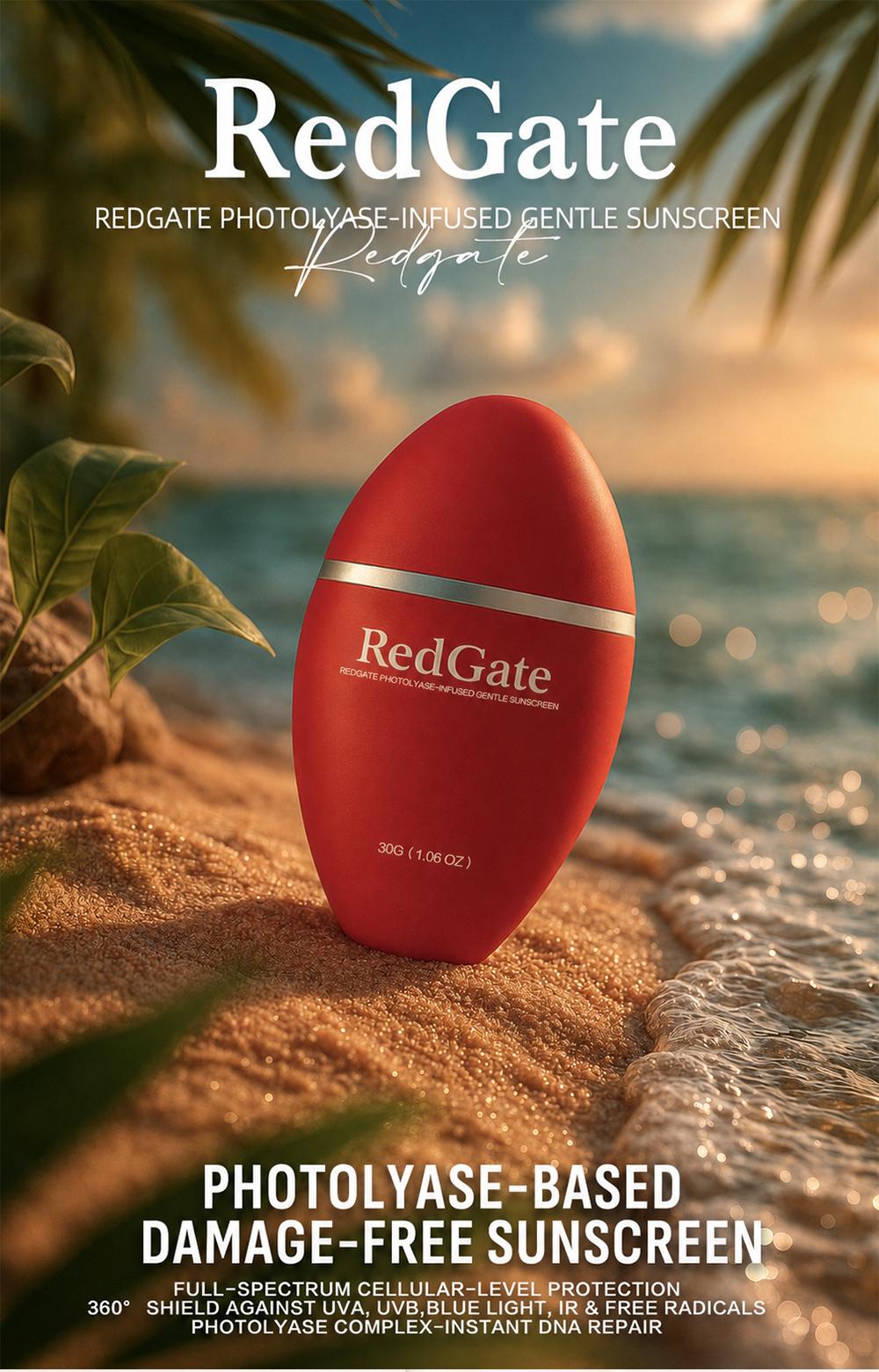 Redgate Photolyase Sunscreen Cream, 30g Unisex Facial & Body Sunscreen for Adults - UV Shielding, Waterproof, Fresh Barrier Protection, Sunscreen Everyday, Single Item