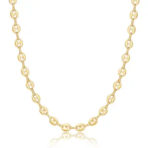 KissYan Gold Necklace for Women, 14K Gold Plated Dainty Chain Choker Chunky Figaro Snake Mariner Cuban Link Chains, Adjustable Trendy Necklaces Handmade & Jewelry for Christmas Gifts,summerwins