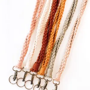 Thick Braided Macrame Lanyard