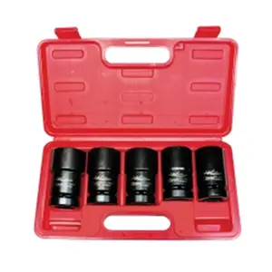 212 MAIN 5-Piece 1 in. Drive Budd Wheel Service Kit, Automotive Metric Drive Socket Set, Impact Socket Set for Car Tire Repair & Fitting