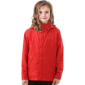 Boys Girls Waterproof Rain Jackets Kids Easy to Fold Windbreaker Lightweight Breathable Hooded Raincoat