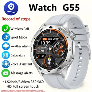 Men's smart watch, 1.53-inch HD full touch screen, with call function, Bluetooth, sedentary reminder, over 100 sports modes, heart rate monitoring, fitness watch, smart wearable device, waterproof watch, compatible with Android and iOS