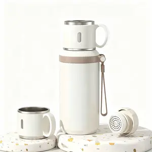 316 Stainless Steel Vacuum Coffee Flask 23oz Portable Double Walled Tumbler with Leak-Proof Lid for Hot & Cold Drinks Outdoor Home Office Use Vacuum Insulated Design