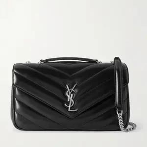 ‮ tneruaL tniaS sevY  ‬ .Classic L•o•u-L•o•u Padded Shoulder Bag, Premium Vintage Blanc Cowhide Gold Buckle Flap Crossbody