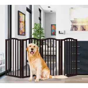 Petmaker Pet Gate 4-Panel 74" Indoor Foldable Fence
