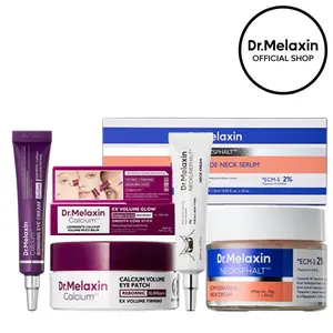 [Dr.Melaxin Official] Calcium Boost Neck & Eye Set | Neck Firming & Eye Lift Duo for Wrinkles, Sagging Skin, Dark Circles & Puffiness | Anti-Aging Tightening Skincare Bundle