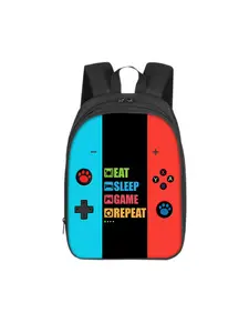 Game console pattern printed 14-inch 35cm height double-layer backpack