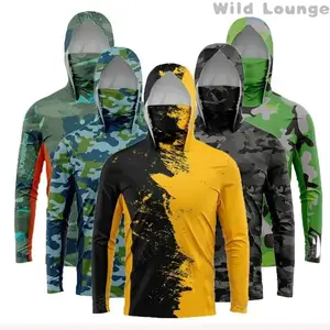 Sunscreen clothing Men Women Fishing Hoody Sunscreen Sun Protection Rash Guards Cycling Jacket Shirt Rashguards Hiking Clothes Face Neck Coatpeng  peng