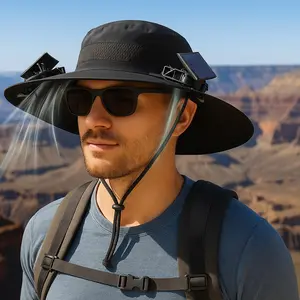 StillMood BreezeCap Solar Powered Outdoor Fishing Hat Unisex Rechargeable Fan Sun Hat for Cooling Relaxation & Shade Eco Friendly Solar Energy Use