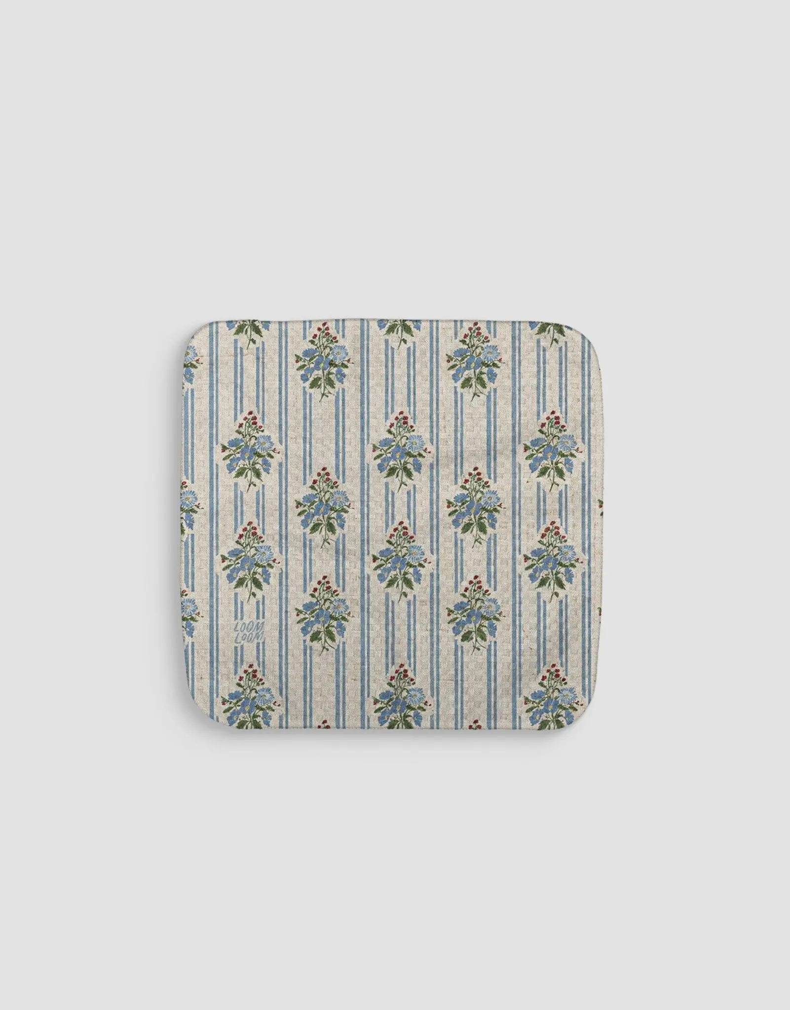 Linen Diamond Bouquets Dishcloth Set - Double-Sided Print Quick-Dry Kitchen Cleaning Cloth