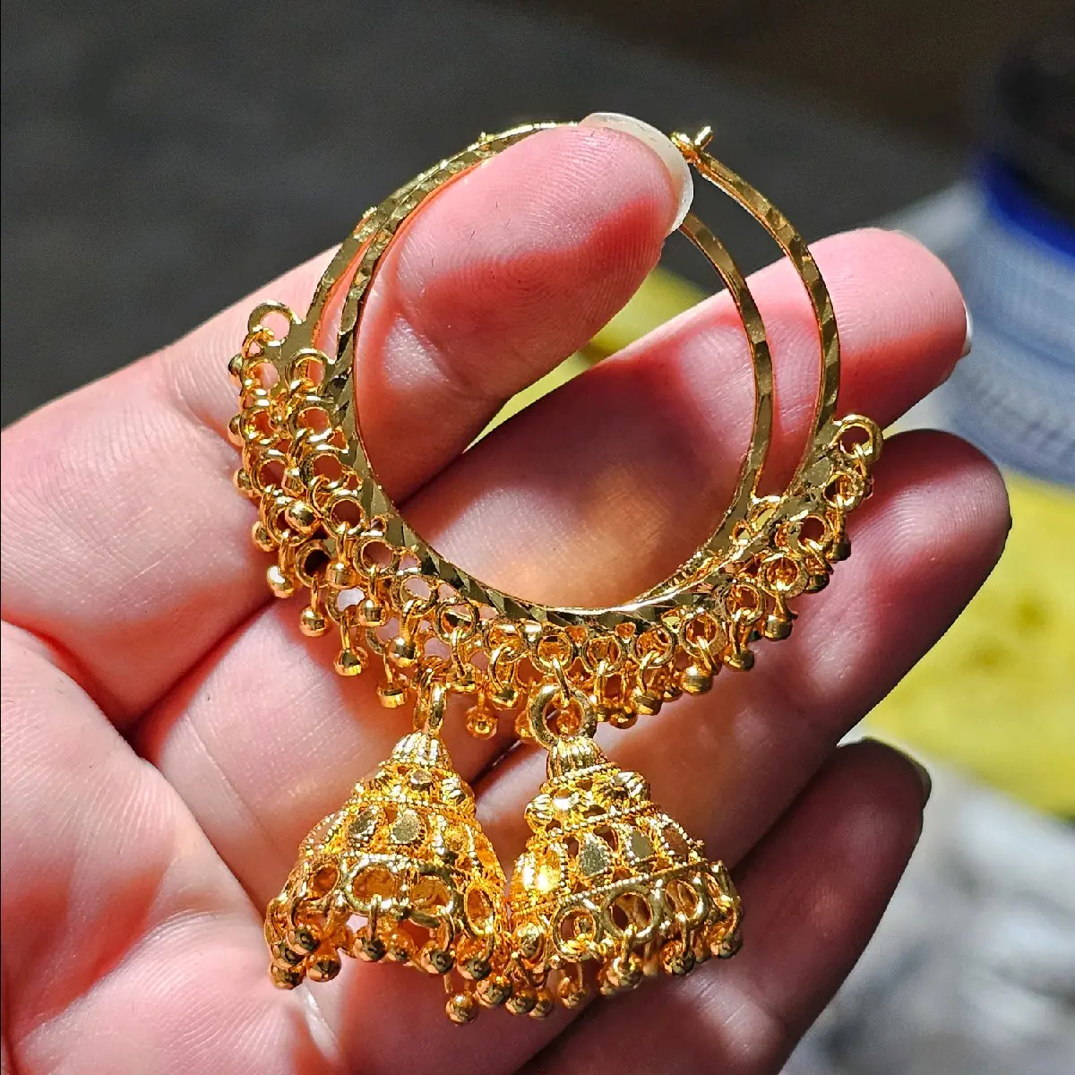 Traditional pinjada bali earrings