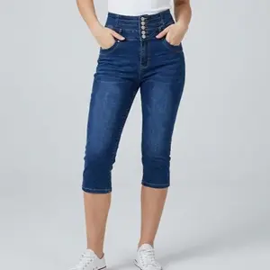 2026 Capri Jeans for Women Stretch Trendy Pull On Denim Capris Casual Slim Fit Jean High Waist Comfortable outdoor wear