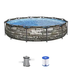 Bestway 56817E 12' x 30" Steel Pro Max Round Above Ground Swimming Pool w/ Pump