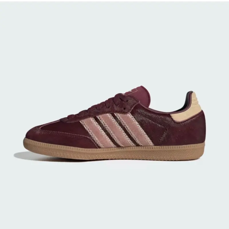 Adidas Samba OG Maroon Sand Strata Pony Women’s Perfect Sneaker Fashion Footwear Shoe Walking Trainer Girl, Walking Shoes, Sports Shoes