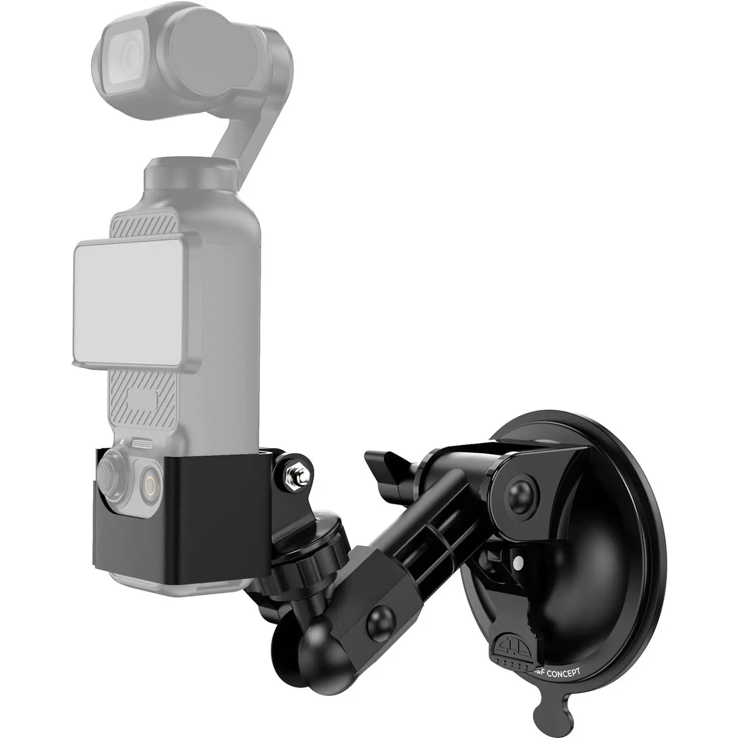 K&F Concept Suction Cup Mount, Car Windshield Window Dash Holder for DJI Osmo Pocket 3/Action 3/4/5 Pro, GoPro Hero 13/12/11/10/9 Black, Insta360 X5/X4 – Cars Accessories, Auto Accessories Interior