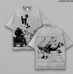 Alucard tshirt ,Limited Edition Alucard Hellsing Hand Signs Anime Double Printed Oversize Lightweight Acid Washed Tee, Gift For anime lover