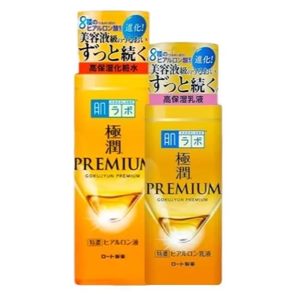 Rohto Hada Labo Gokujyun Premium Lotion/Milky Lotion Hyaluronic Hyaluronic Acid Moisturizers Skincare Skin Repair Comfort Moisture Hydrate Deep Moisturizing Nourishing Deep Moisturizing Repairing
