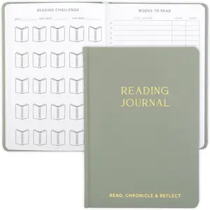 Beautiful Reading Journal for Book Lovers - Linen Hard Cover Book, Great Gift for Readers, Perfect Tracker with Reading Log & Review Pages For Keeping Notes on Your Favorite Books