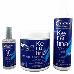 Orion Keratin Repair & Smooth 3-Step Hair Care Kit Mask Leave-In Serum