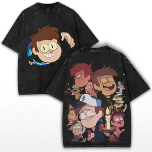 Dipper Pines Gravity Falls Graphic Tee - Iconic Mystery Fan Design, Unisex T-Shirt for Adventure Lovers and Cartoon Enthusiasts