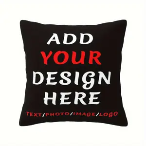 Custom Pillowcase Personalized Pillow Cover Customized Standard Square Throw Pillow Design with Picture Text Photo Gifts for Birthdays Anniversaries