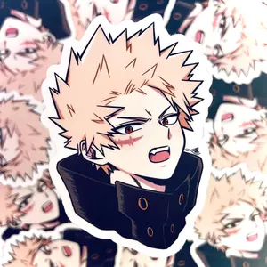 Bakugou Katsuki Vinyl Sticker Waterprooffade resistant scratch resistantthick high quality vinyl wsmooth matte finish
