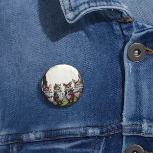 Custom Pin Buttons - Furry Friends