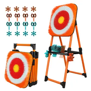 Ax Throwing Bristle Target with 16 Throwing Ax Set, Ax Throwing Game for Backyard, Indoor & Outdoor, for Adults & Kids