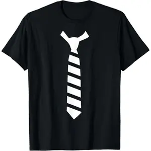 striped tie T-Shirt Summer Graphic Tees