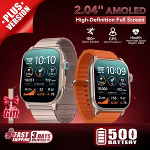 Performance Fitness Tracker with 2.04“ Display, Waterproof Sport Watch, Multi-Sport Modes, Heart Rate & Sleep Tracking, Three Straps outdoorfun