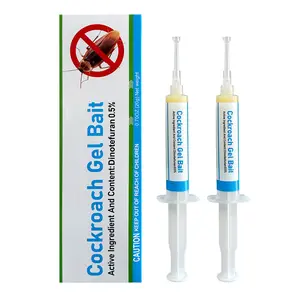 Indoor Cockroach Exterminator Gel – Insect Repellent & German Roach Pest Control – For Indoor & Outdoor Use – Cockroach Killing Gel (2-Pack Syringes) for American, German & Other Common Roaches