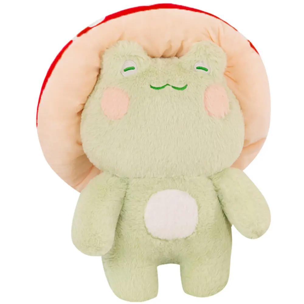 Frog Mushroom Stuffed Animal, Cute Frog Mushroom Stuffed Animals, Cute Plushies Gift for Kids Birthdays Gift, Cute Bunny Soft Plush