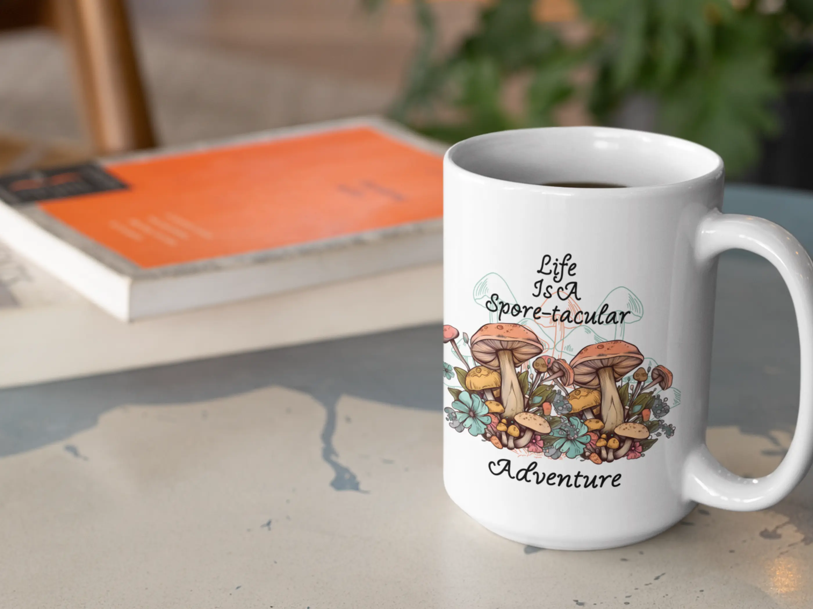 Mushroom Lover Gift Mug for Mushroom Farmer Joke Mug for Mushroom Fan Spore Mug Funny Coffee Mug Large Capacity 15oz Ceramic Reusable Cup